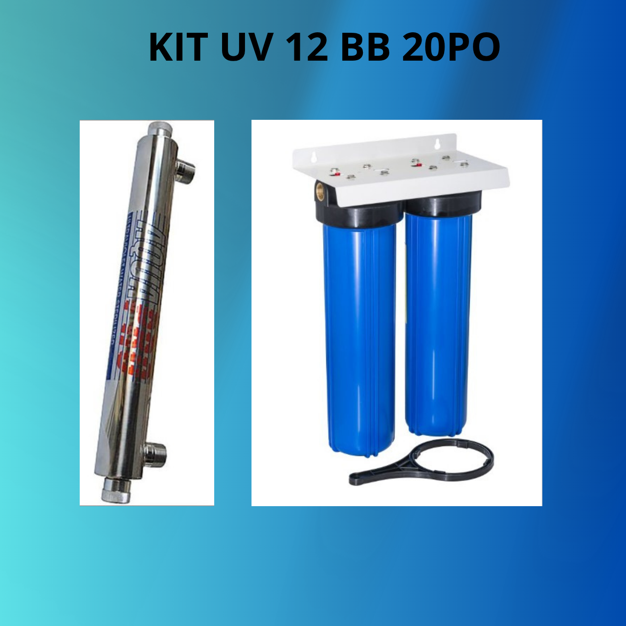 Système de filtration de l'eau par UV 12GPM